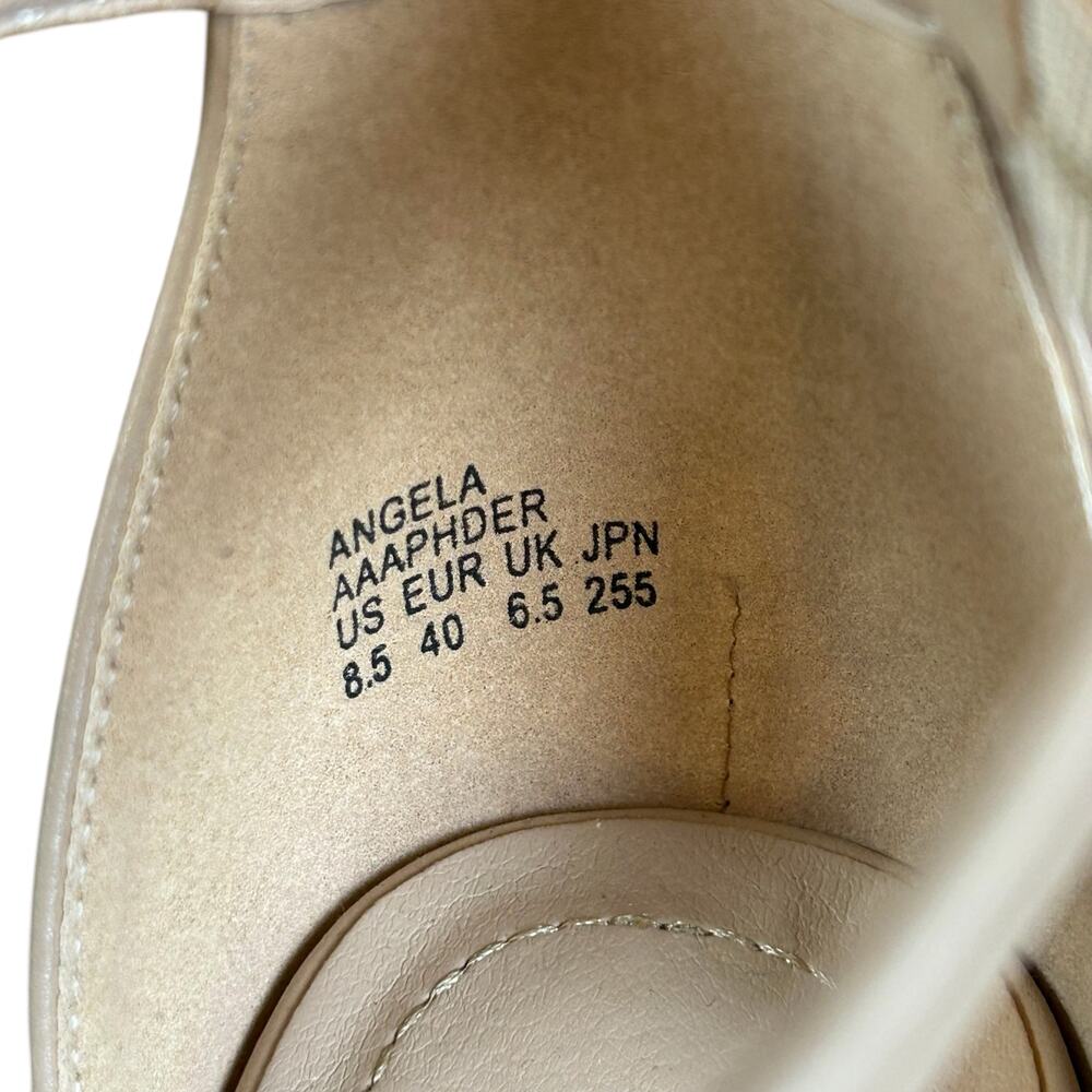 Dream Pairs Angela Pumps Sz 8.5 Beige Ankle Strap Minimalist Classic Block Heels - Picture 10 of 11